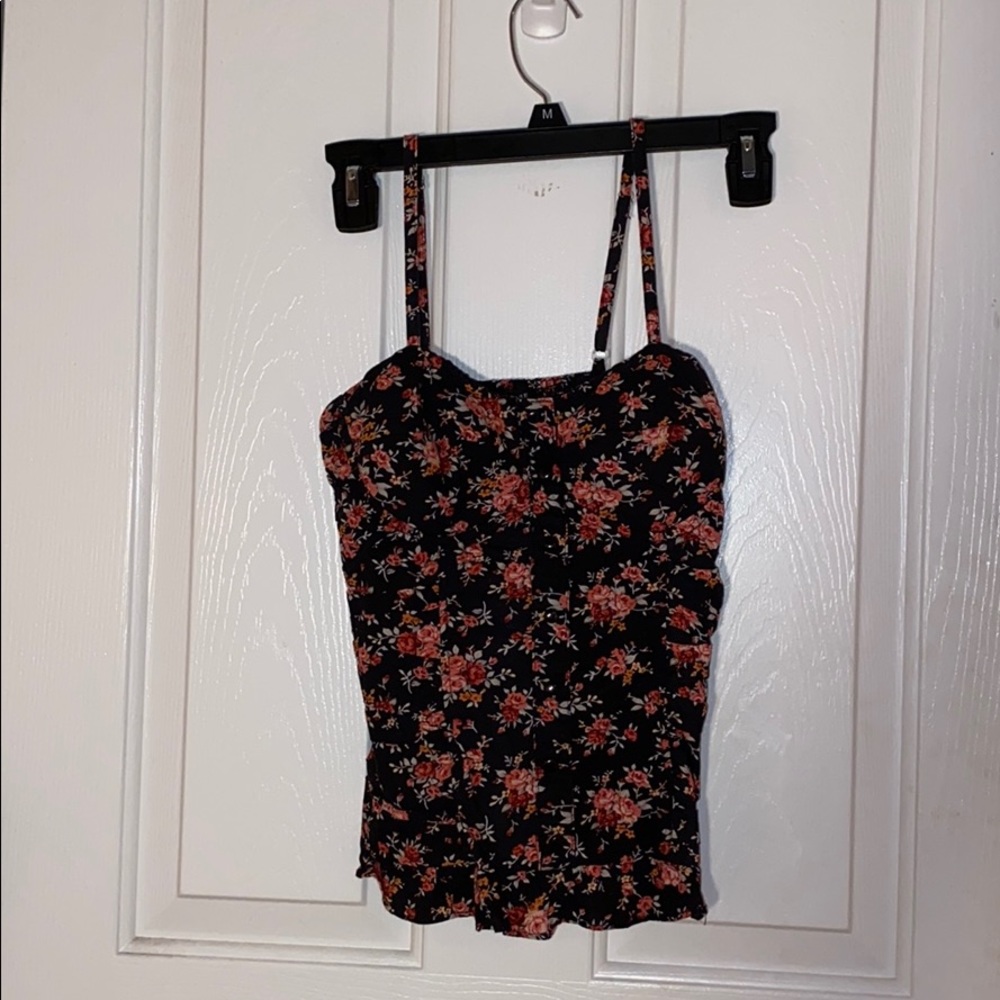 Love Culture black floral top